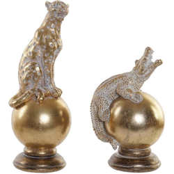 Scultura Leopardo Coccodrillo Resina (2 pcs) - Dekodonia características