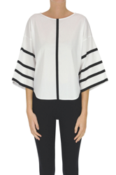 Cotton-blend blouse características