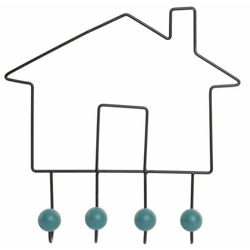 Appendiabiti da parete Casa Legno Metallo (39 x 8 x 39 cm) - Dekodonia en oferta