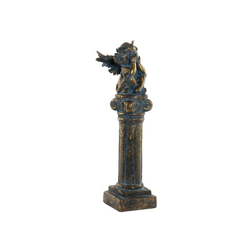 Scultura Angelo Dorato Finitura invecchiata (19 x 18 x 63 cm) - Dekodonia en oferta