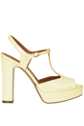 Patent-leather t-bar sandals precio