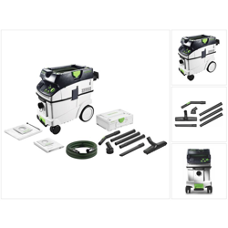 Festool CTM 36 E AC CLEANTEC Unità mobile d'aspirazione 36l Classe di polvere M ( 574983 ) + Festool Set di pulizia compatto D 27 / D 36 K-RS-Plus ( precio