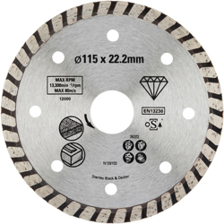 Stanley diamante lama 115 millimetri turbo en oferta