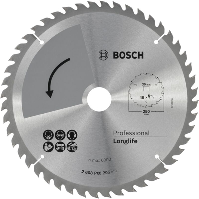 Bosch profilin sega lama di precisione 250x2x30 / -, T48