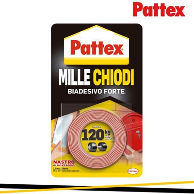 Nastro biadesivo superpotente millechiodi mm 19x150cm scotch - Pattex