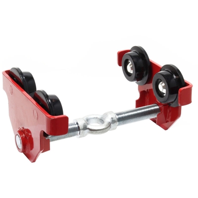Wiltec - Carrello porta paranco gru max 2000kg manuale 66-220mm regolabile Portaparanco
