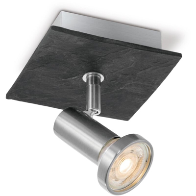 inox opaco Home Sweet Home Spot Pietra LED 5,8W - Acier mat