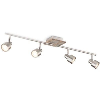 posto Home Sweet Home LED Drift opaca in acciaio 4x5,8W - Acier mat