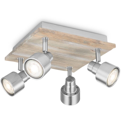 Home Sweet Home LED posto Drift opaco 23 centimetri in acciaio 4x5,8W - Acier mat