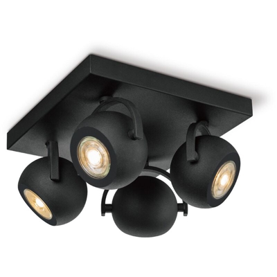 Home Sweet Home LED macchia nera Nop 4x5,8W - Noir sable