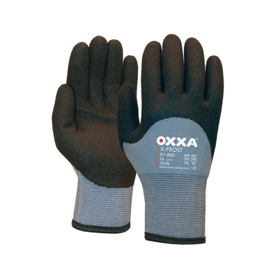 FP - Guanto Protettivo Oxxa X-Frost, Size 9, Grigio / Nero (A 12)