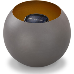 Braciere solare con effetto fiamma. Lampada solare per esterni. Cesto di fuoco esotec 102365 precio