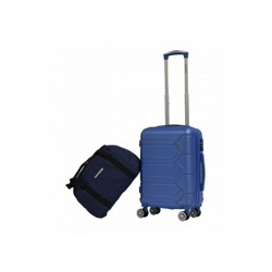 Trolley in ABS con ruote e maniglie + borsoncino Ravizzoni Naluna blu precio