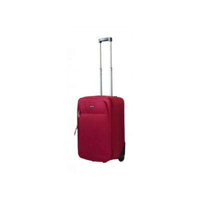 Valigia trolley in poliestere con ruote e maniglie Ravizzoni Nariti rosso