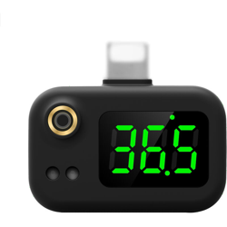 Termometro per smartphone K8 Termometro USB per misurare la temperatura del tesoro per la casa Termometro frontale portatile K7 Interfaccia Apple características