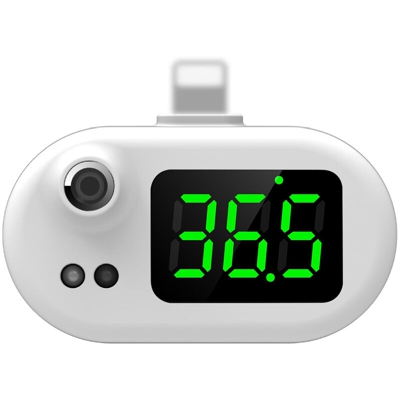 Termometro per smartphone K8 Termometro USB per misurare la temperatura Tesoro per uso domestico Termometro frontale portatile K8 Interfaccia Apple