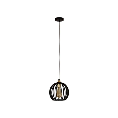 Lampada a Sospensione Wires II - Plafoniera - da Parete - Nero in Metallo, 22 x 22 x 113 cm, 1 x E27, Max 60 W - HOMEMANIA