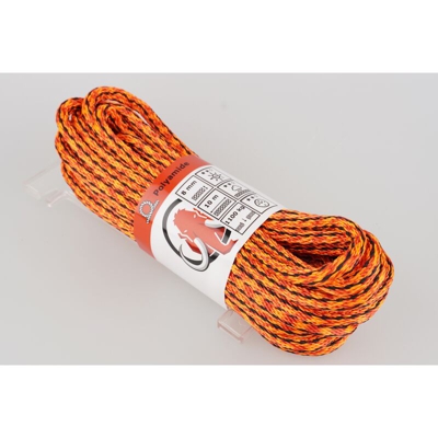 Mamutech - corda mamutec in poliammide arancione / nero 8 mm x 10 m - Orange-Noir