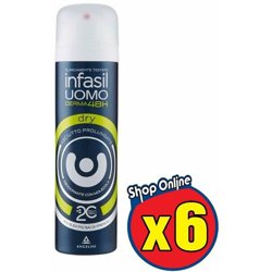 6 Infasil Deo Spray Uomo Dry características