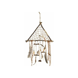 Acchiappasogni Poliestere Legno Piume (37 x 70 cm) - Dekodonia en oferta
