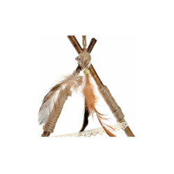 Acchiappasogni Poliestere Legno Piume (32 x 2 x 63 cm) - Dekodonia en oferta
