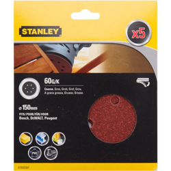 disco abrasivo Stanley 150 millimetri k60 características