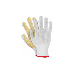 Rdzny8 Guanti protettivi, bianco/giallo, 8 misure, confezione da 12 - Reis en oferta