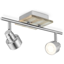 posto Home Sweet Home LED Drift opaca in acciaio 2x5,8W - Acier mat en oferta