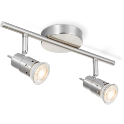 posto Home Sweet Home LED Cilindro opaca in acciaio 2x5,8W - Acier mat precio