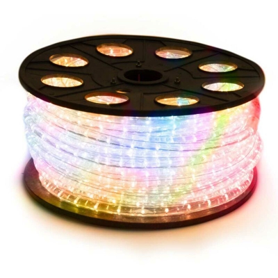 Tubo Luminoso 50 Metri Multicolore per uso Esterno con Controller Giochi Luce - BAKAJI