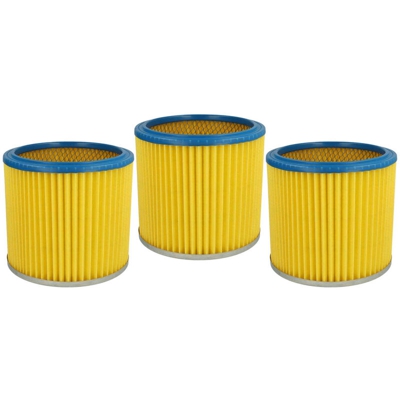 vhbw 3x filtro rotondo / filtro lamellare per aspirapolvere Goblin FAM V10, FAM 7409 P