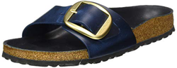 Birkenstock Mules Madrid Big Buckle Cuir Gras Blue Hex Black, Sandali Donna, 39 EU características