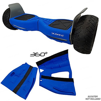 SILISKINZ® Custodia rigida in silicone per Hoverboard a 360 gradi - Per tutti i terreni Scooter Smart Swegway 2 ruote da 8,5" (BLU)