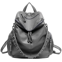 UTO Donna Borse a Zainetto Pelle Sintetica Borsetta Borsa Stile Rivetto Perno precio