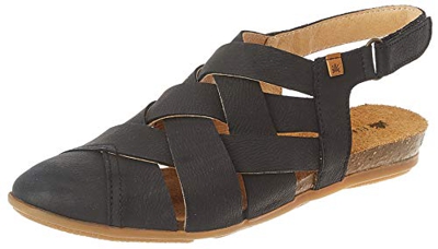 El Naturalista Stella, Sandali Punta Chiusa Donna, Nero (Black Black), 39 EU