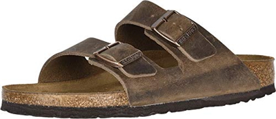 Birkenstock Arizona Fettleder Art. Nr. 352203, Sandali unisex adulto, Beige, 40 (Stretta)
