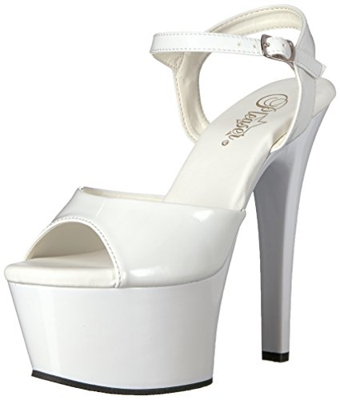 Pleaser ASPIRE-609 Wht Pat/Wht UK 3 (EU 36)