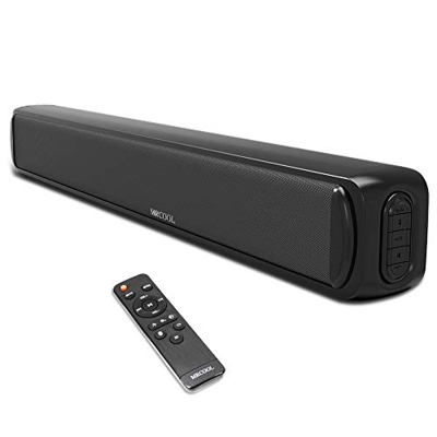 MRCOOL Soundbar Bluetooth, Altoparlanti Soundbar con Suono Surround 3D per TV e Home Theater, Montaggio a Parete e Connessione AUX / coassiale / HDMI 