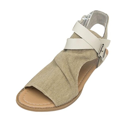 Homebaby® Sandali Bassi Donna Estivi - 2018 Eleganti Donna estate bassi Moda Sandali da Sposa Scarpe da spiaggia bambina piatti,Bohemian modello con i