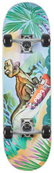 Area - Skateboard completo per bambini, 28 pollici, a partire dai 5 anni con asse in alluminio (Dino) precio