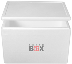 THERM-BOX Box in polistirolo 61W, Interno: 53x33x34cm, Parete:3,0cm, Volume: 61,5L Box Isolato Box Termo Box Cool Box Mantenere Caldo Box Frigobox Riu en oferta