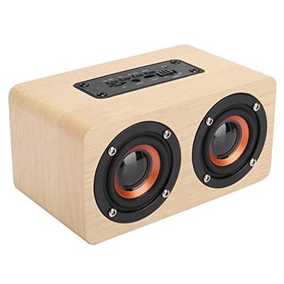 M ugast Altoparlante Wireless BT, soundbar Ricaricabile in Legno Portatile con Bluetooth 4.2, Audio Stereo Surround, Batteria Integrata da 1200 mAh, p