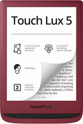 PocketBook - Lettore e-book "Touch Lux 5" (8 GB di memoria, display E-Ink da 6 pollici), SMARTlight, Wi-Fi), rosso rubyRed precio