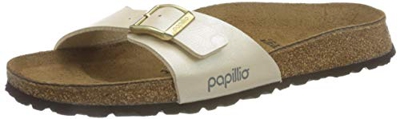 Papillio by Birkenstock Mules Madrid Birko-Flor Graceful Pearl White, Sandali Donna, 36 EU