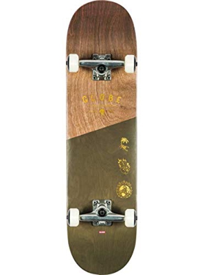 Globe G1 Insignia Tavola Skateboard, Adulti, Unisex, Multicolore (Dark Maple/Green), 8.25"