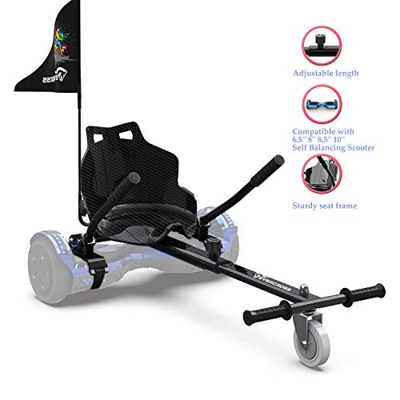 NEOMOTION Hoverkart, Sedile Hoverboard,Hoverkart per Hoverboard,Compatibile con Hoverboard 6.5-10"con Bandiera