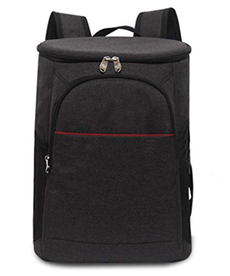 Lemongirl - Zaino da escursionismo con borsa termica isolata, zaino grande da campeggio, unisex, da viaggio, per picnic, pranzo, Uomo, WJ129-Black, Ne