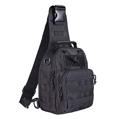 BeGrit Borsa a tracolla con funzione di zaino militare tattico dotata di cinghie per uso quotidiano per attività all’aria aperta sport campeggio ed es