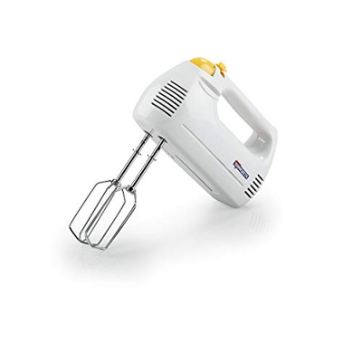 Termozeta 76007A Sbattitore Potenza 150 Watt Colore Bianco/Giallo, W, Acciaio, 5 velocità