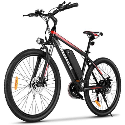 VIVI Bici Elettrica, 26'' Mountain Bike Elettrica, 350W Bicicletta Elettrica Per Uomo/Donna Con Batteria Agli Ioni Di Litio Rimovibile Da 10,4 Ah, Shi